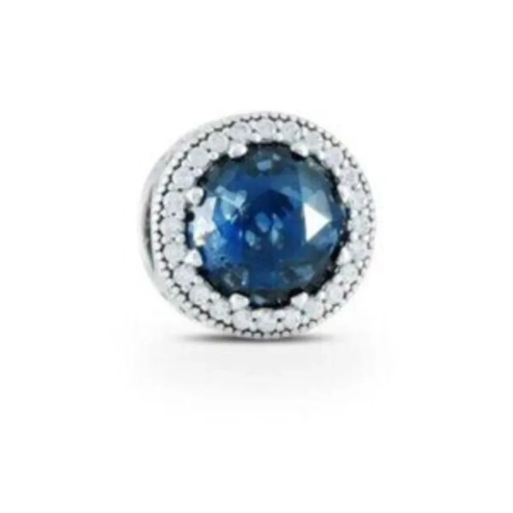 Pandora sparkling dark blue charm